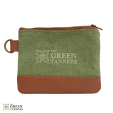 canvas leather golf pouch, golf ball pouch, golf accessory bag, golf ball bag, golf ball pouch, leather golf pouch