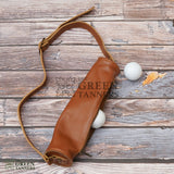 Leather Pencil Golf Bag, Golf Ball Bag, Golf Ball Pouch, vintage golf bag