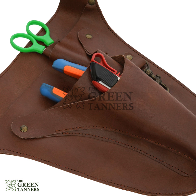Brown Leather Florist Belt , Leather Florist Belt, leather Tool Belt, leather garden tool belt