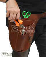 Brown Leather Florist Belt , Leather Florist Belt, leather Tool Belt, leather garden tool belt