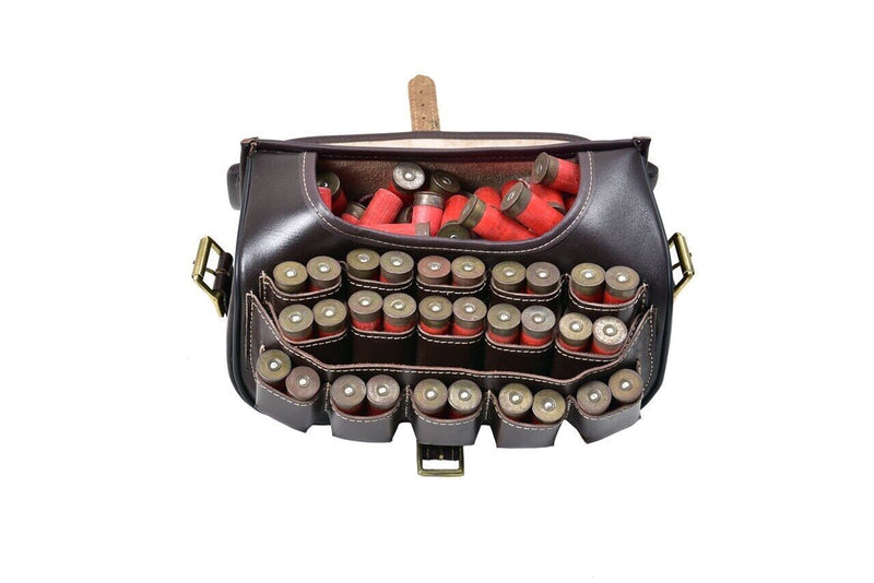 Brown Leather Loaders Bag, Leather Cartridge Holder, Leather Cartridge Bag, Leather Loaders Bag