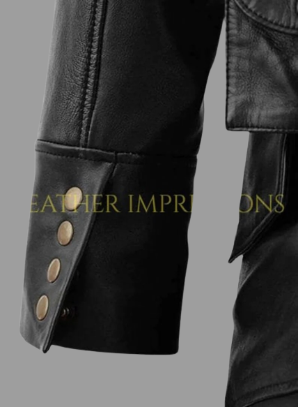 leather coat, leather long coat, leahter trench coat, leather leather overcoat, hooded leather coat