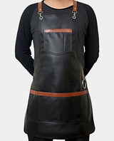 Leather Barber Apron, Leather Hairdressing Apron, Leather Welding Apron