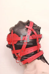 leather bondage hood, Leather BDSM Muzzle, Leather Muzzle, Leather Hood, BDSM Hood, Bondage Muzzle, leather pony play mask, bondage hood , bdsm muzzle, leather bondage hood, bdsm muzzle