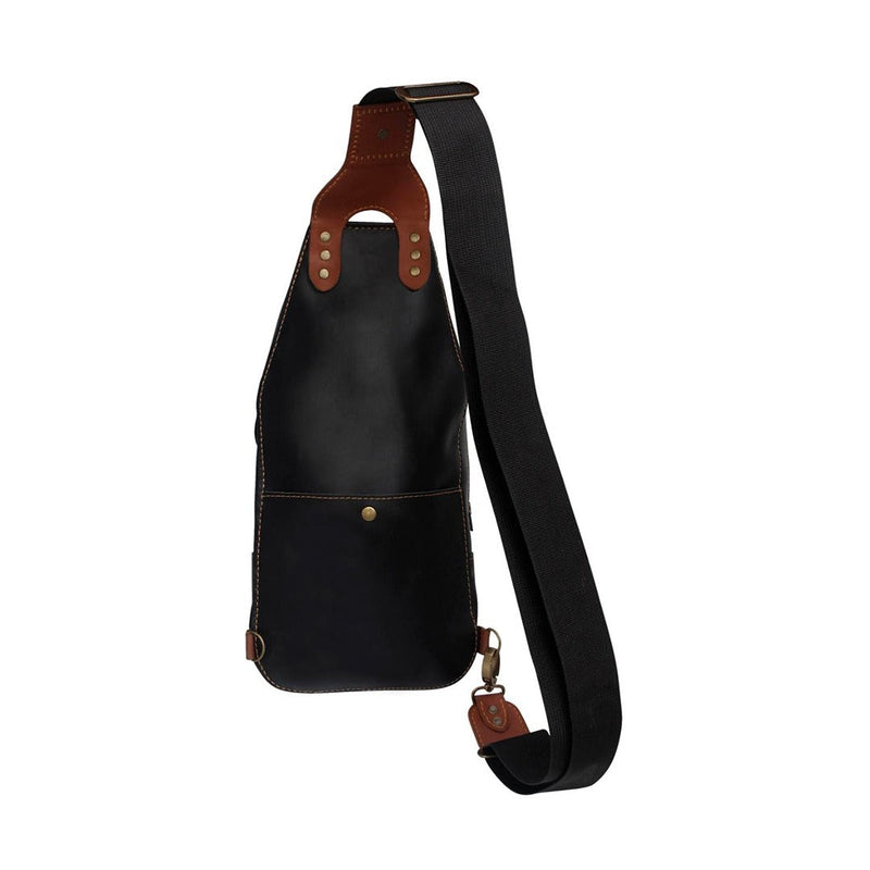 Genuine Black Leather Sling Bag | Crossbody Bag – The Master Tanners
