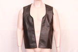 leather camping vest, leather vest, handcrafted leather vest, leather bondage vest, leather bdsm vest