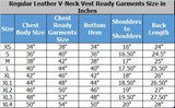 Multi-Pockets Leather Vest With Notch Lapels