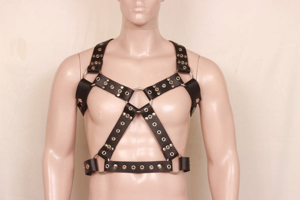 leather harness, leather gay harness, leather bondage harness, mens leather harness, leather harness for men, bondage harness, gay harness, gay leather harness, mens leather harness, Leather Chest Harness