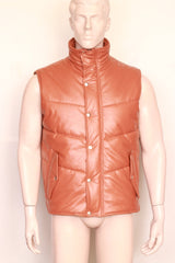 leather vest, gay leather vest, leather vest bdsm, bondage leather vest, leather puffer vest, quilted vest, Leather Jacket