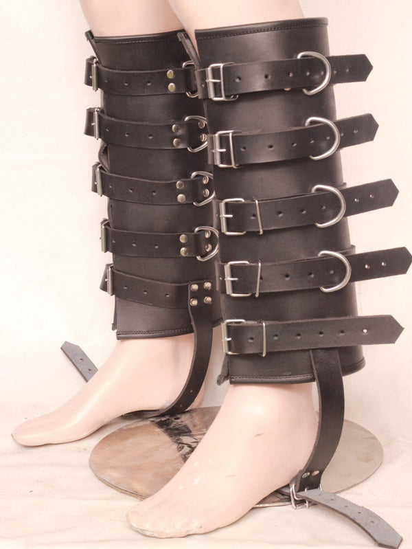 leather leg binders, leg binders, leather restraints, Leather Suspension Cuffs