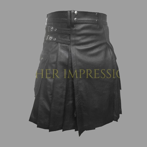 leather kilt, leather kilt for men, mens leather kilt, Gay Kilt, leather gladiator kilt