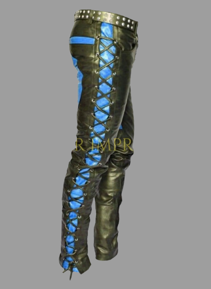 leather pants, leather BDSM Pants, Leather Bondage Pants, Gay Leather Pants, Leather pants mens, Genuine Leather Gay Laces Pants,
