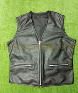 leather vest, gay leather vest, leather vest bdsm, bondage leather vest