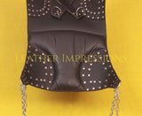 quilted leather swing, leather sex swing, leather sling