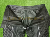 leather pants, leather BDSM Pants, Leather Bondage Pants, Gay Leather Pants, Leather pants mens, leather quilted pants