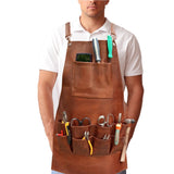 Leather work apron with pockets, Leather Aprons, Leather Woodworking Apron, Leather Butcher Apron, Leather Chef Apron, Leather Blacksmith Apron, Leather Barber Apron, Leather BBQ Apron, Leather Carpenters Apron, Leather Welding Apron