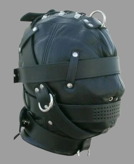 leather bondage hood, Leather BDSM Muzzle, Leather Muzzle, Leather Hood, BDSM Hood, Bondage Muzzle, leather pony play mask, bondage hood , bdsm muzzle, leather bondage hood