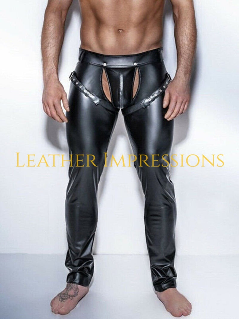 leather chaps, leather BDSM chaps, Leather Bondage chaps, Gay Leather chaps, Leather chaps mens