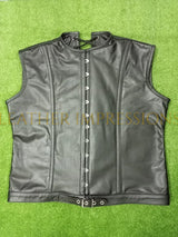 leather vest, gay leather vest, leather vest bdsm, bondage leather vest