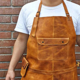 Leather Apron, Leather Chef Apron, Leather BBQ Apron, Leather Butcher Apron, Leather Barber Apron, Leather Welding Apron, Leather Blacksmith Apron, Leather Woodworking Apron, Leather Carpenter Apron , leather mens apron