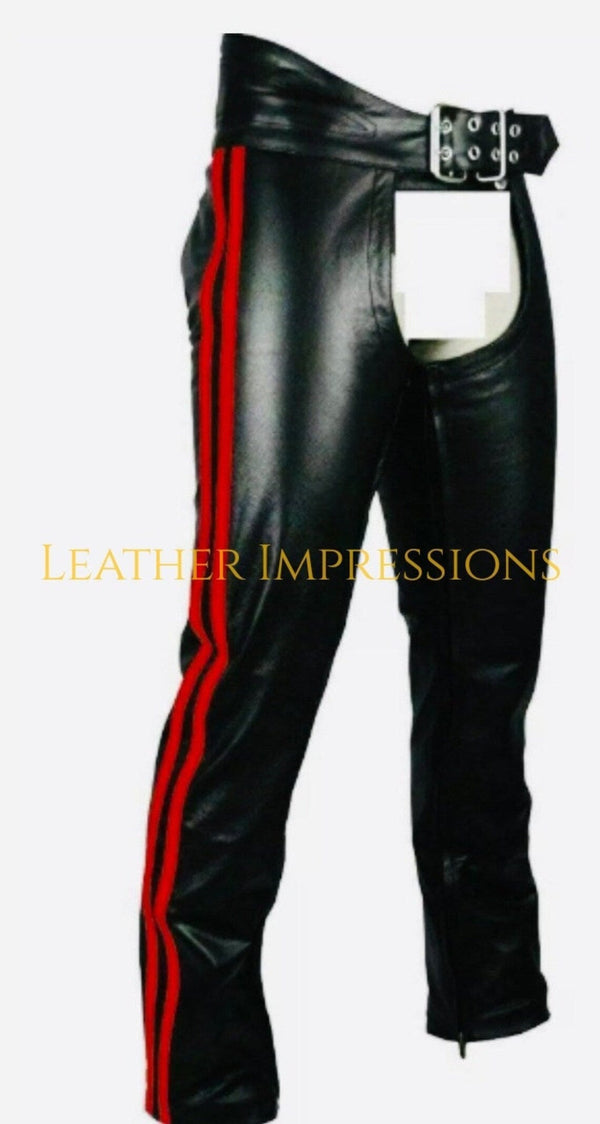 leather chaps, leather BDSM chaps, Leather Bondage chaps, Gay Leather chaps, Leather chaps mens