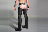 leather chaps, leather BDSM chaps, Leather Bondage chaps, Gay Leather chaps, Leather chaps mens