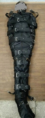 leather bodybag, leather sleepsack, leather sleep sack, leather bondage body bag, leather bondage sleep sack, self bondage sleep sack,