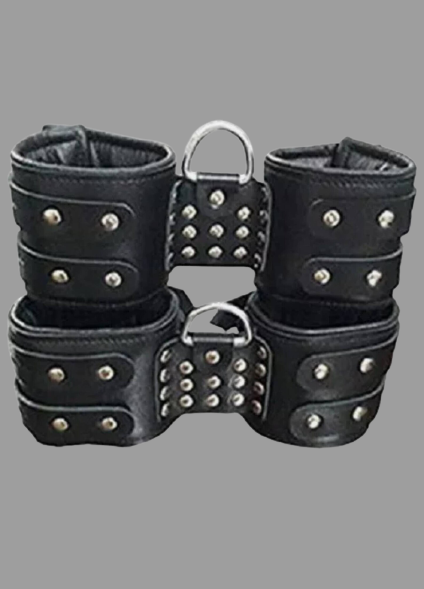 leather suspension cuffs, suspension cuffs, leather wrist cuffs, bondage suspension cuffs, bdsm suspension cuffs, ankle cuffs, leather bondage suspension wrist