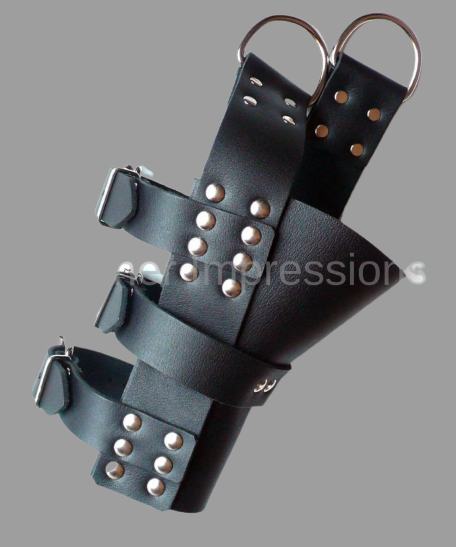 leather suspension cuffs, suspension cuffs, leather Boot cuffs, bondage suspension cuffs, bdsm suspension cuffs, leather bondage boot cuffs