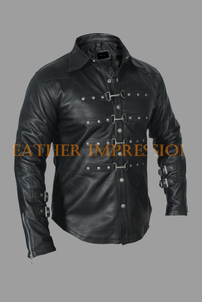 leather shirt, gay leather shirt, leather shirt  bdsm, bondage leather shirt, gay shirt, leather gay shirt