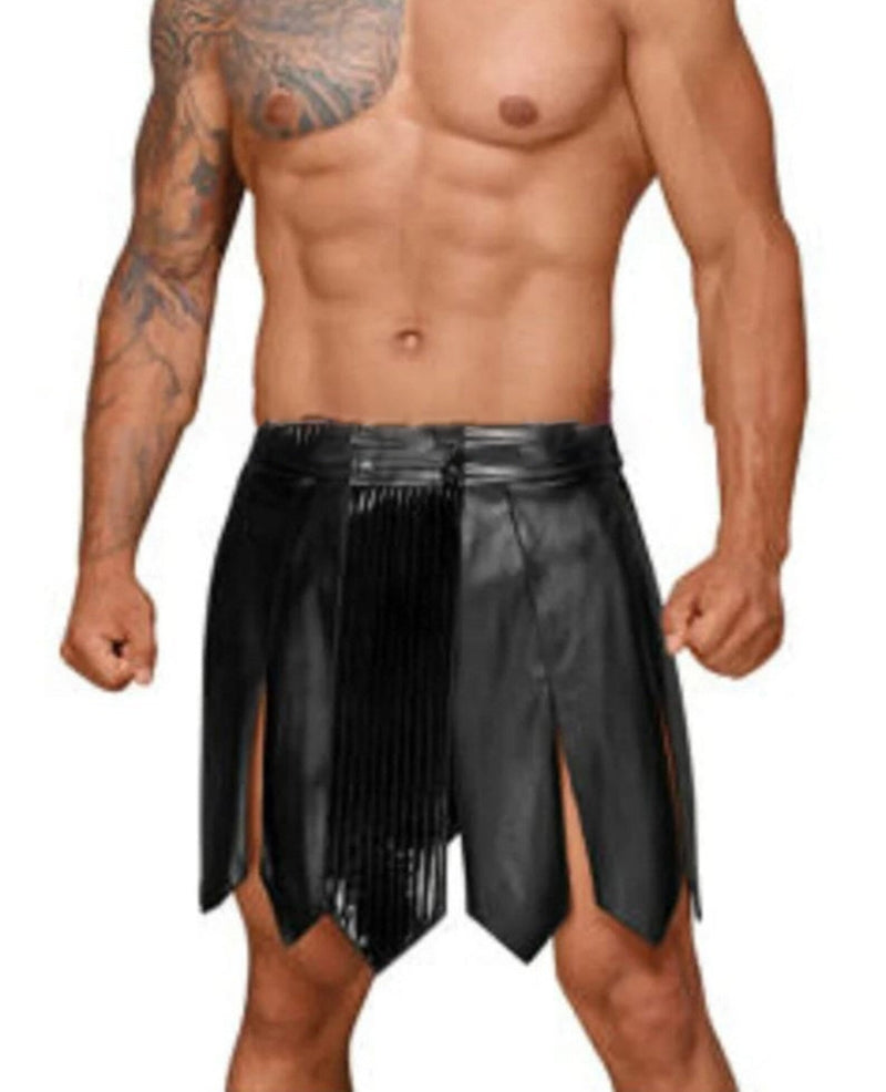 leather kilt, leather kilt for men, mens leather kilt, Gay Kilt, leather gladiator kilt