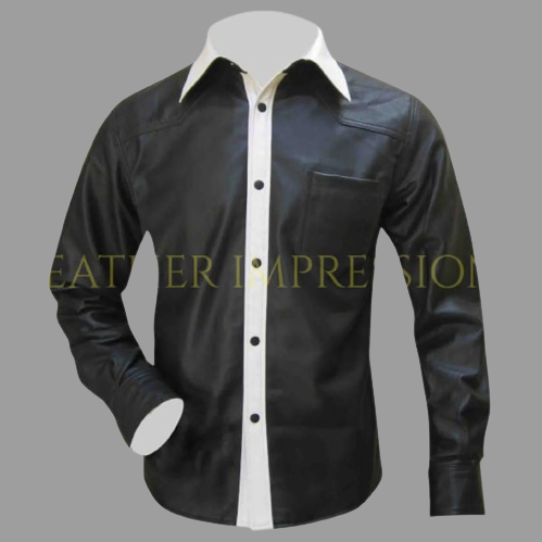 leather shirt, gay leather shirt, leather shirt  bdsm, bondage leather shirt, leather party shirt