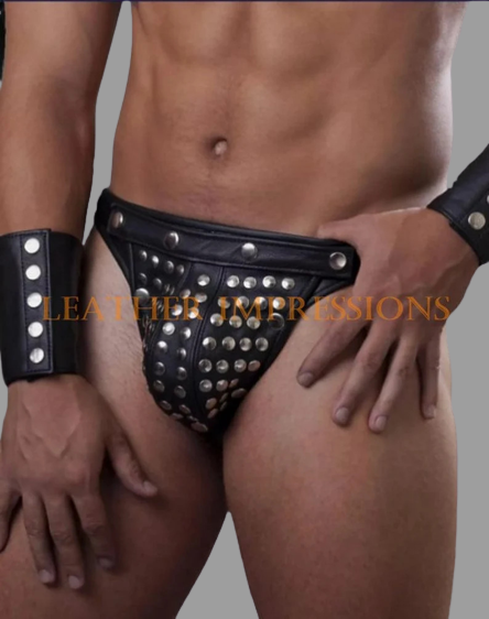 leather jockstrap, leather bondage jockstrap, bdsm jockstrap, leather bondage underwear, gay leather jockstrap, gay jockstrap, gay jockstrap fetish