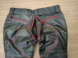 leather pants, leather BDSM pants, leather bondage pants, gay leather pants, leather pants mens