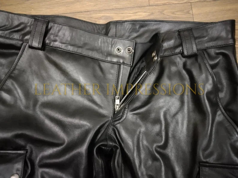 leather pants, leather BDSM Pants, Leather Bondage Pants, Gay Leather Pants, Leather pants mens, leather cargo pants