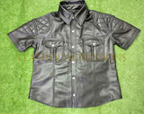 leather shirt, gay leather shirt, leather shirt bdsm, bondage leather shirt, gay shirt, leather gay shirt