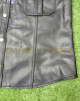 leather shirt, gay leather shirt, leather shirt bdsm, bondage leather shirt, gay shirt, leather gay shirt