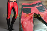 leather pants, leather BDSM pants, leather bondage pants, gay leather pants, leather pants mens