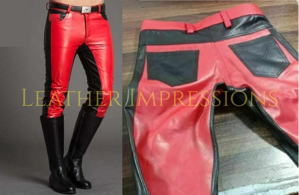 leather pants, leather BDSM pants, leather bondage pants, gay leather pants, leather pants mens