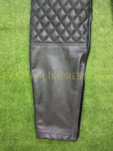 leather pants, leather BDSM Pants, Leather Bondage Pants, Gay Leather Pants, Leather pants mens, quilted leather pants