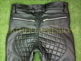 leather pants, leather BDSM Pants, Leather Bondage Pants, Gay Leather Pants, Leather pants mens, quilted leather pants