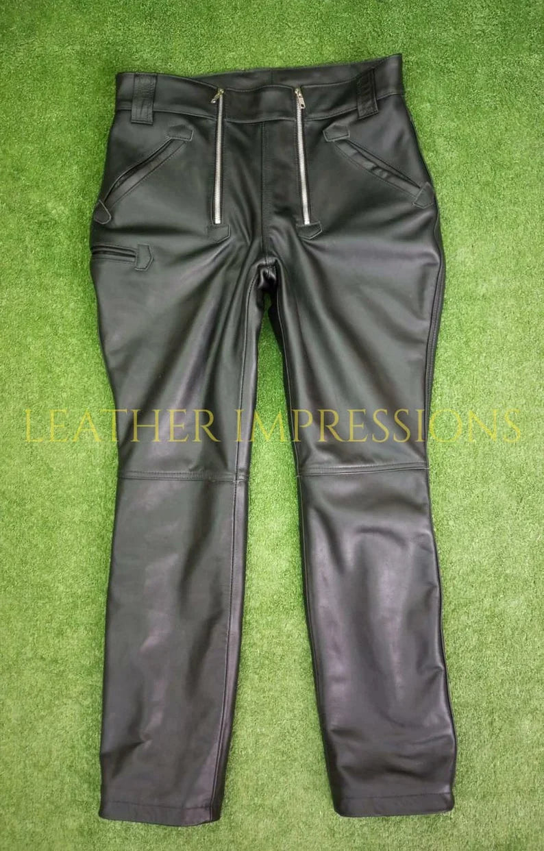 leather pants, leather BDSM Pants, Leather Bondage Pants, Gay Leather Pants, Leather pants mens