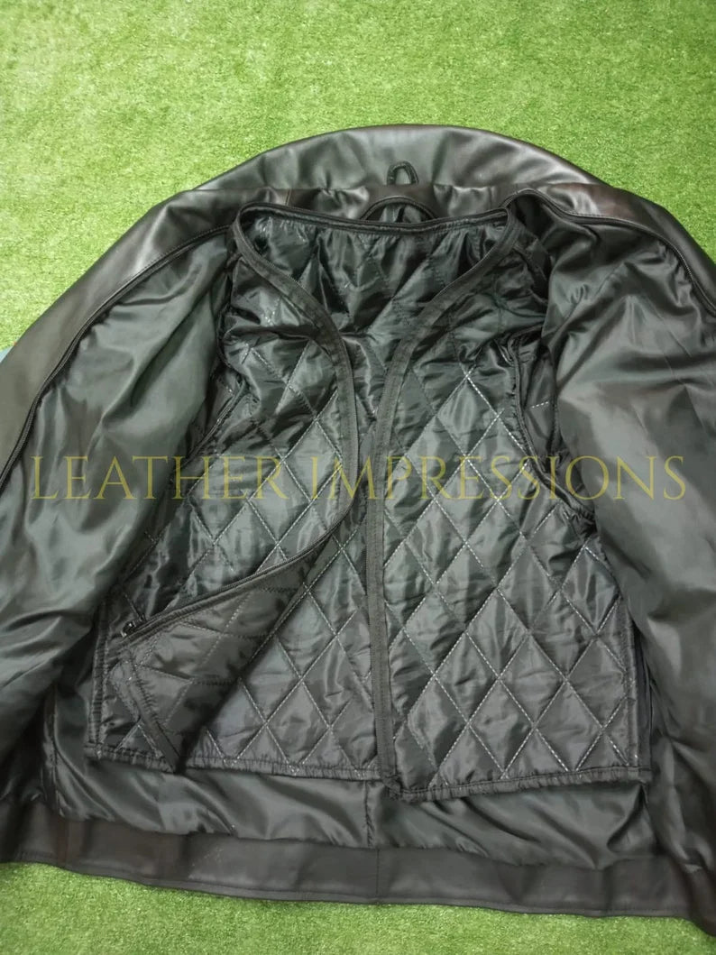 leather jacket, leather zipper jacket, genuine leather jacket, leather biker jacket, leather motorcycle jacket