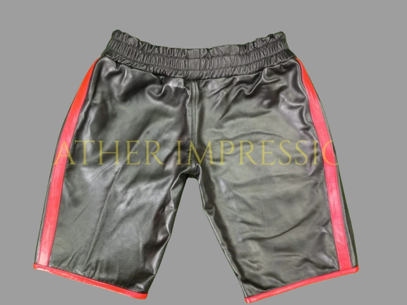 leather shorts, leather shorts bondage, leather shorts bdsm, leather gay shorts, gay leather shorts