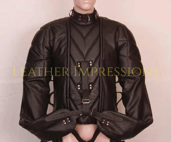  leather straitjacket bondage, leather straight jacket, straight jacket bdsm, leather straitjackets, leather straitjacket