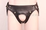      leather jockstrap, leather jockstrap with removable cod piece, leather thong, leather underwear, BDSM Jockstrap, leather bondage jockstrap