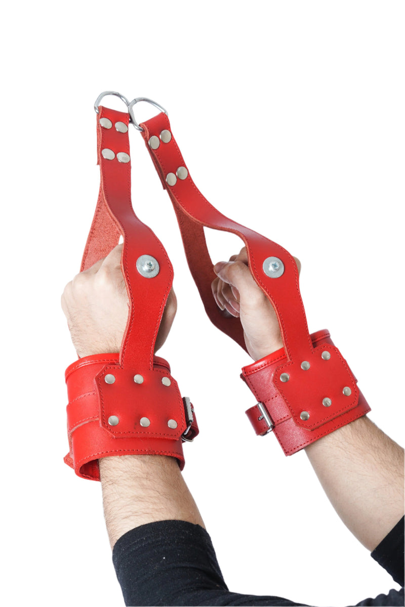 leather suspension cuffs, suspension cuffs, leather wrist cuffs, bondage suspension cuffs, bdsm suspension cuffs, leather suspension cuffs, fur lined leather suspension cuff kit with bondage ring, high quality heavy leather padded wrist suspension cuffs, leather ankle suspension cuff, leather bondage suspension cuffs, suspension cuffs, bondage suspension cuffs, bdsm suspension cuffs, bdsm leather suspension cuffs